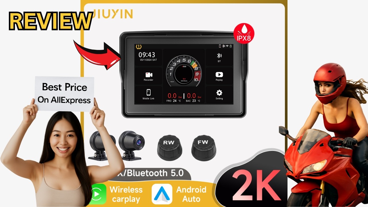 Review Motorcycle CarPlay GPS Android Auto Dual Bluetooth 2026