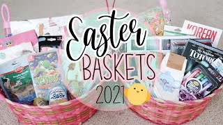WHAT I GOT MY KIDS FOR EASTER 2021 | WATCH ME FILL THEIR BASKETS | GIRLS EASTER BASKET IDEAS