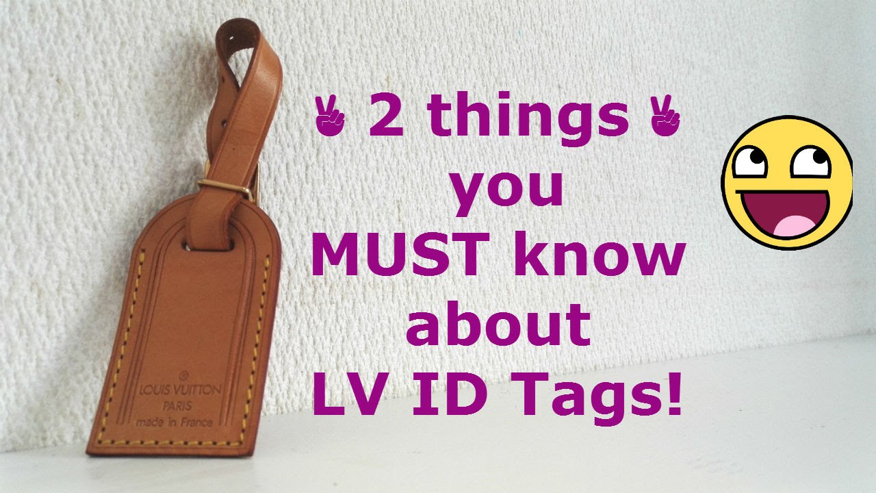 2 things you MUST know about the LV ID Tag! Make a Louis Vuitton Tag sit  flat & use ID tag for an ID 