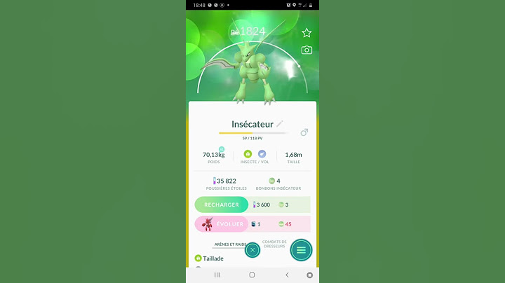 évolution Insecateur Pokemon