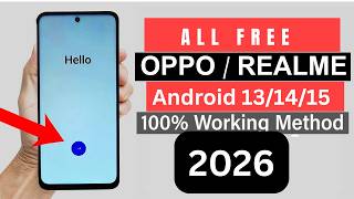 All Oppo/REALME  x50 Google Account FRP ByPass Android 13/14/15  (without PC ) 10000%