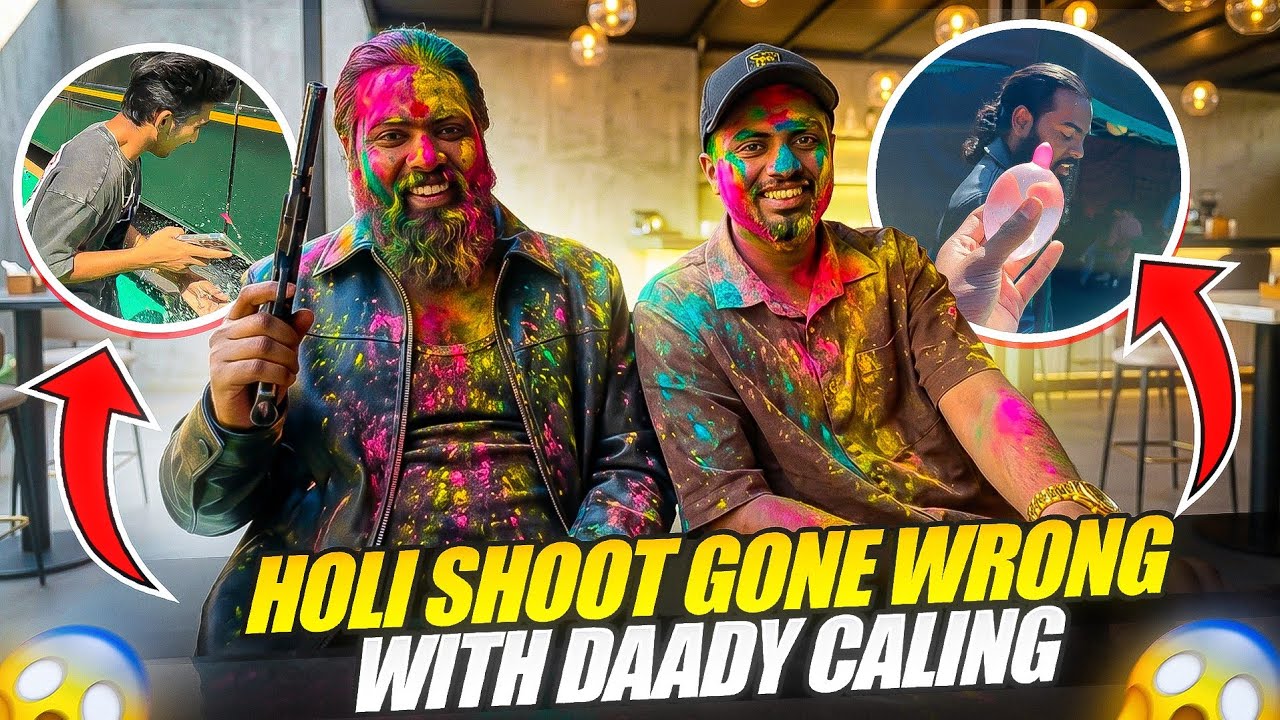 Fake Gunda Holi Prank shoot mumbai Vlog Mumbai - Garena Free Fire Max 