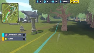 This game hates me. MP Round vs Jeffreyharbaugh & Banky. Disc Golf Valley screenshot 3
