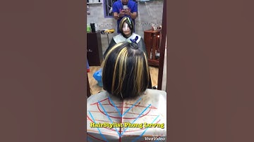 Cắt tóc Bob và nhuộm Highlight