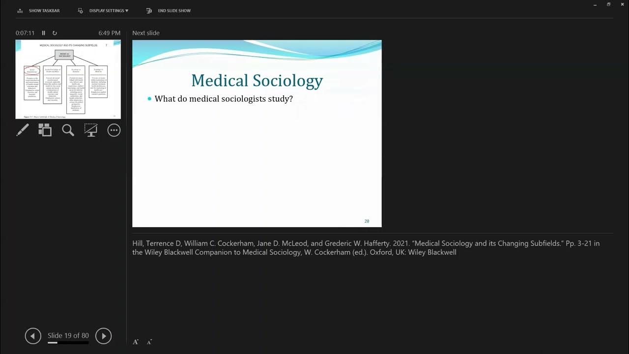 Medical Sociology Module 01 Introduction What Do Medical Sociologists