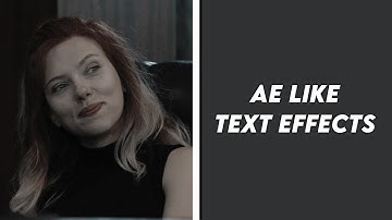 ae like text effects tutorial | video star