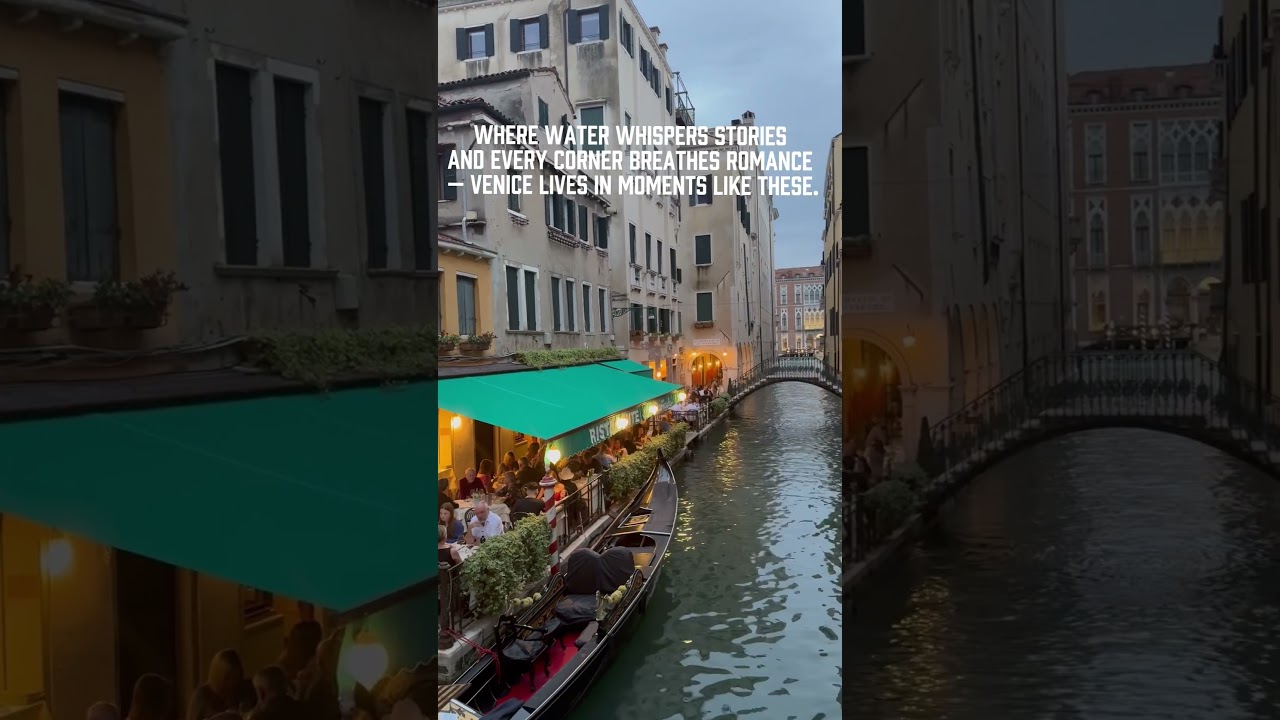 Romantic Venice Canal Walk | Dinner by the Water & Gondolas