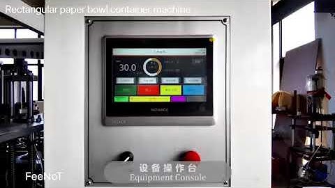 Rectangular flat bottom paper cup bowl container box tray forming machine FeeNoT