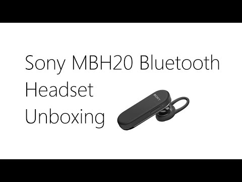 [Unboxing] Sony MBH20 Bluetooth Headset