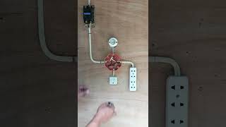 Denah pemasangan kabel untuk sakelar, stopkontak, bohlam, dan pemutus sirkuit.