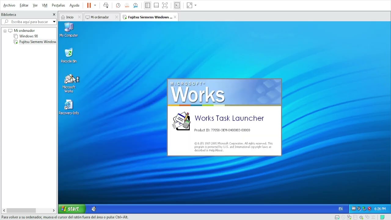 Windows XP Fujitsu Siemens laptop Full tour guide
