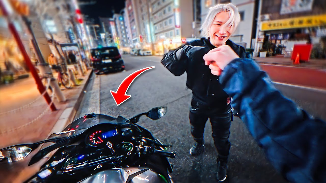 He let me ride his NINJA H2 In Tokyo JAPAN! (First Ride Ever