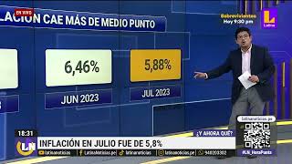 Inflación cayó en 5.8 % en el mes de Julio