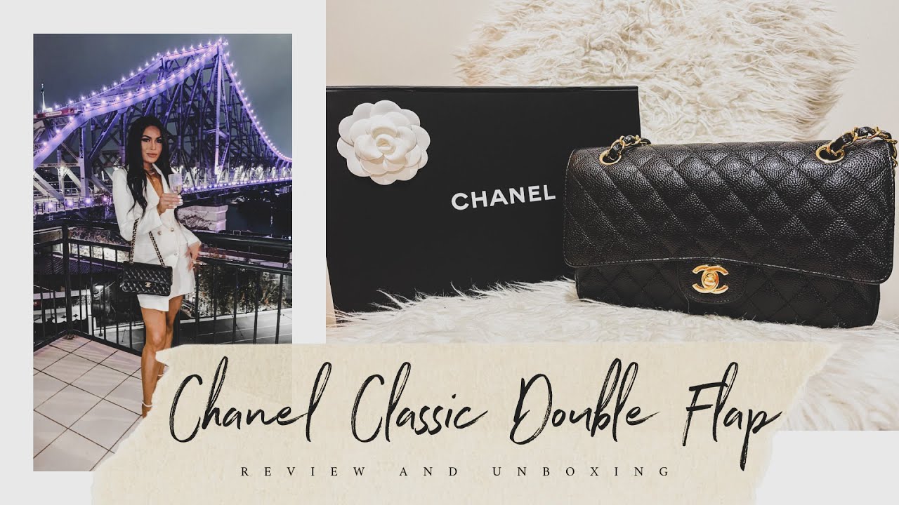 CHANEL CLASSIC DOUBLE FLAP Caviar GHW Review & Unboxing