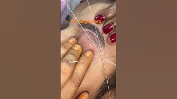 #Eyebro threading for beginners # left Eyebrow threading