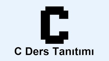 C Programlama Ders Tanıtımı