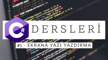 [C# Dersleri] #1 - Ekrana Yazı Yazdırma