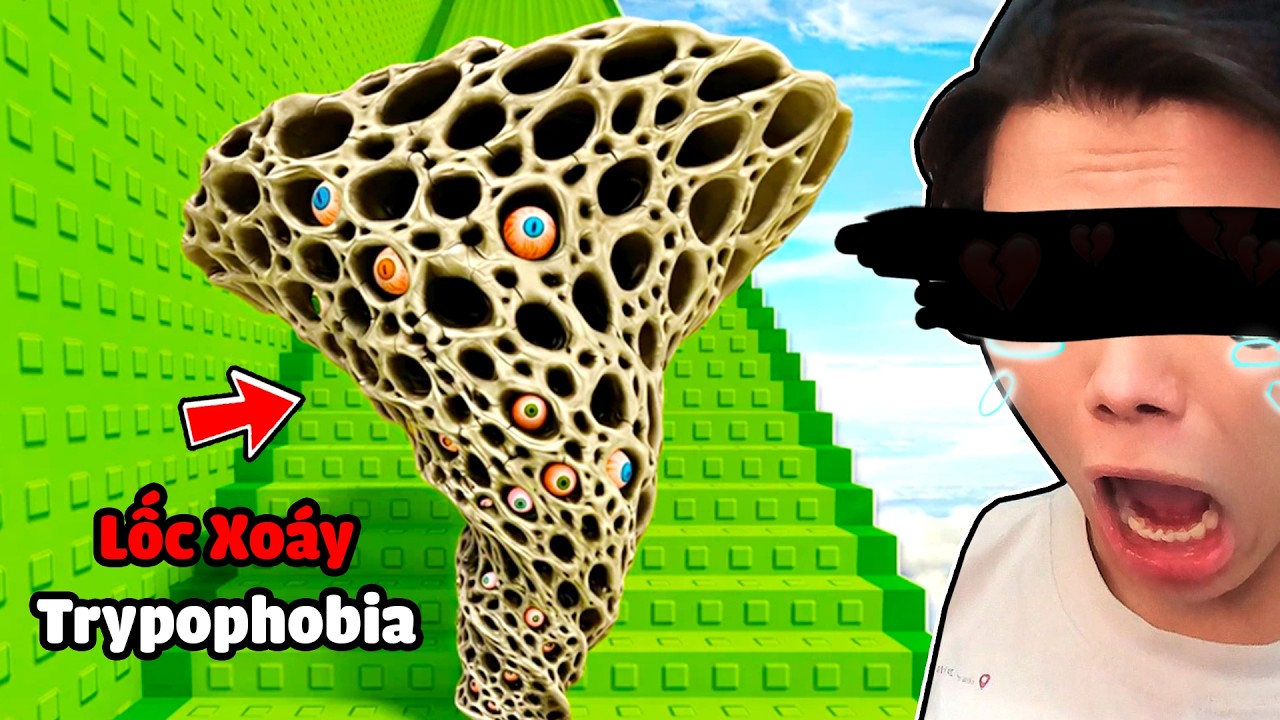 [ROBLOX] Đừng Leo Tháp Này Nếu Bạn Bị CHỨNG SỢ LỖ TRÒN🌚👈JayGray Thử Thách Troll Lốc Xoáy Trypophobia