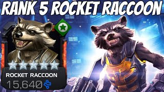 MAXED OUT ROCKET RACCOON Rank Up & Gameplay - BIG Yellow Numbers!!!