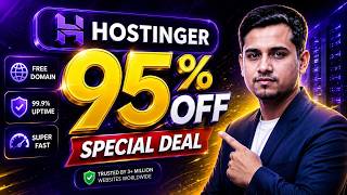 Buy Hostinger Hosting Up to 95% off using this discount link. Extra 20% discount link in Description