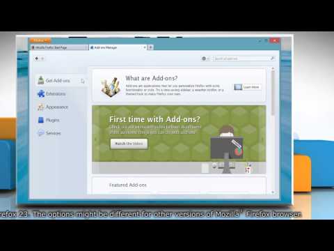 How to update Mozilla® Firefox extensions in Windows® 8.1