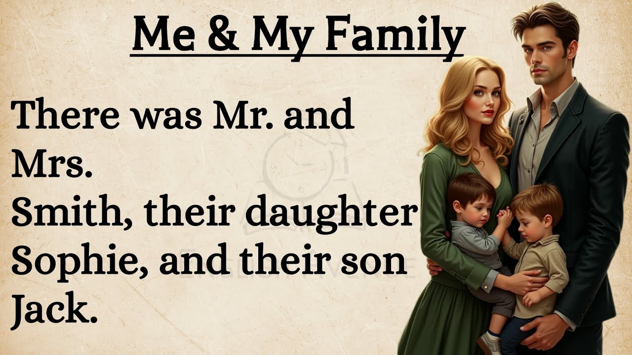 Outline Video Me And My Family | English Speaking And Listening Practice | Improve Your English Skills