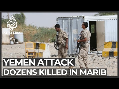 Yemenli askerin Onlarca Marib askeri kamp saldırıda ölen
