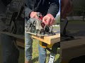 New skil circular saw in slomo action