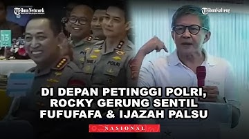 Di Depan Petinggi Polri, Rocky Gerung Sentil Fufufafa & Ijazah Palsu: Akar Amarah Publik