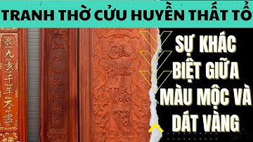 Tranh thờ cửu huyền thất tổ bằng gỗ màu mộc cổ kính | Mỹ Nghệ Âu Lạc
