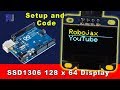 How to use SSD1306 128x64 OLED Display I2C with Arduino code