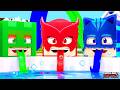 Como é a PISCINA dos PJ Masks no Minecraft
