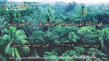 سورة البقرة الآية (٢١٣) القارئ محمد اللحيدان | كان الناس أمة واحدة فبعث الله النبيين مبشرين ومنذرين