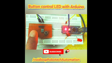 button control LED with Arduino #demo #shorts