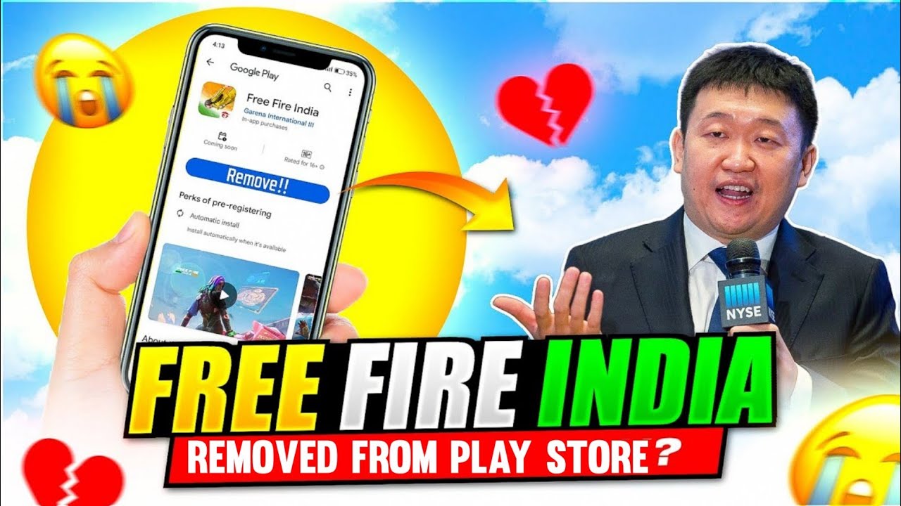 Free Fire removed from App Store and Google Play Store in India