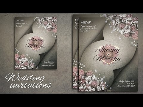 Photoshop Tutorial - Make a Beautiful Wedding Invitations Photoshop Tutorial - Make a Beautiful Wedding Invitations