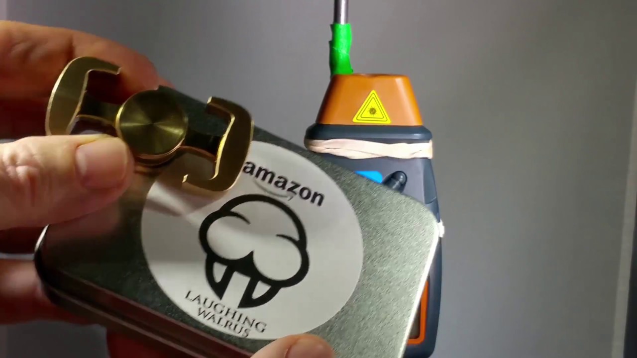 99999 RPM? FAIL! Only 13,000 RPM - Brass Fidget Spinner Ghetto Bench Test