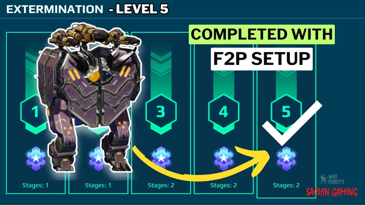 [WR] New Extermination Mode Stage - 5 Completed With F2P Setup | War ...