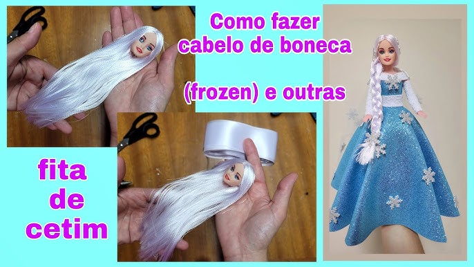 DIY COMPLETO - ARTE COM EVA - BONECA FROZEN - 