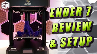 Creality Ender 7 Assembly, Setup, Slicer Settings, Review and First Prints!