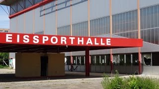 Urban Exploration Eissporthalle Halle Saale 1967 - 2015 Abriss Saalebulls Lost Places