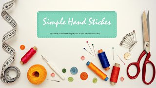 Simple Hand Stitches
