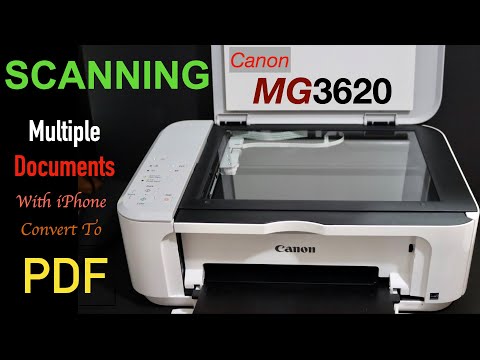 metan lustre Hævde Canon Pixma MG3620 Scanning Multiple Files as a single PDF file Using  iPhone. - YouTube