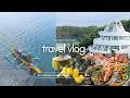 mini travel vlog 🌊 | hundred islands + bolinao 🌺 , island hopping &amp; waterfalls 🍃