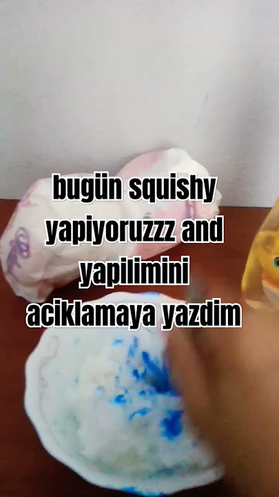 squishy yapımı= bir kase bir sabu bir kasik bidepamuk