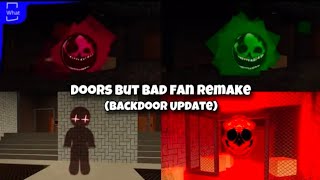 [Roblox] Doors But Bad Fan Remake  (Backdoors update) Walkthrough Gameplay
