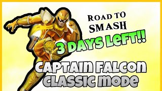 3 DAYS LEFT!!! Road to Smash: Captain Falcon Classic Mode (Smash 3ds)