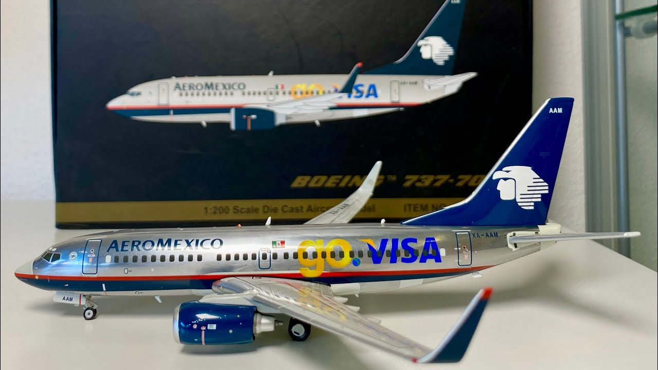 UNBOXING and REVIEW!! Gemini Jets 1:200 Aeromexico 737-700 reg. XA