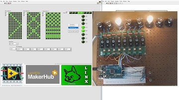 Cap 21.1: Encendido secuencial lamparas 230Vac con LabVIEW y Arduino.