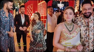 Tina Dutta Paras Chhabra Vishal Aditya Singh Shefali Jariwala with Parag Tyagi at Arti Singh Wedding